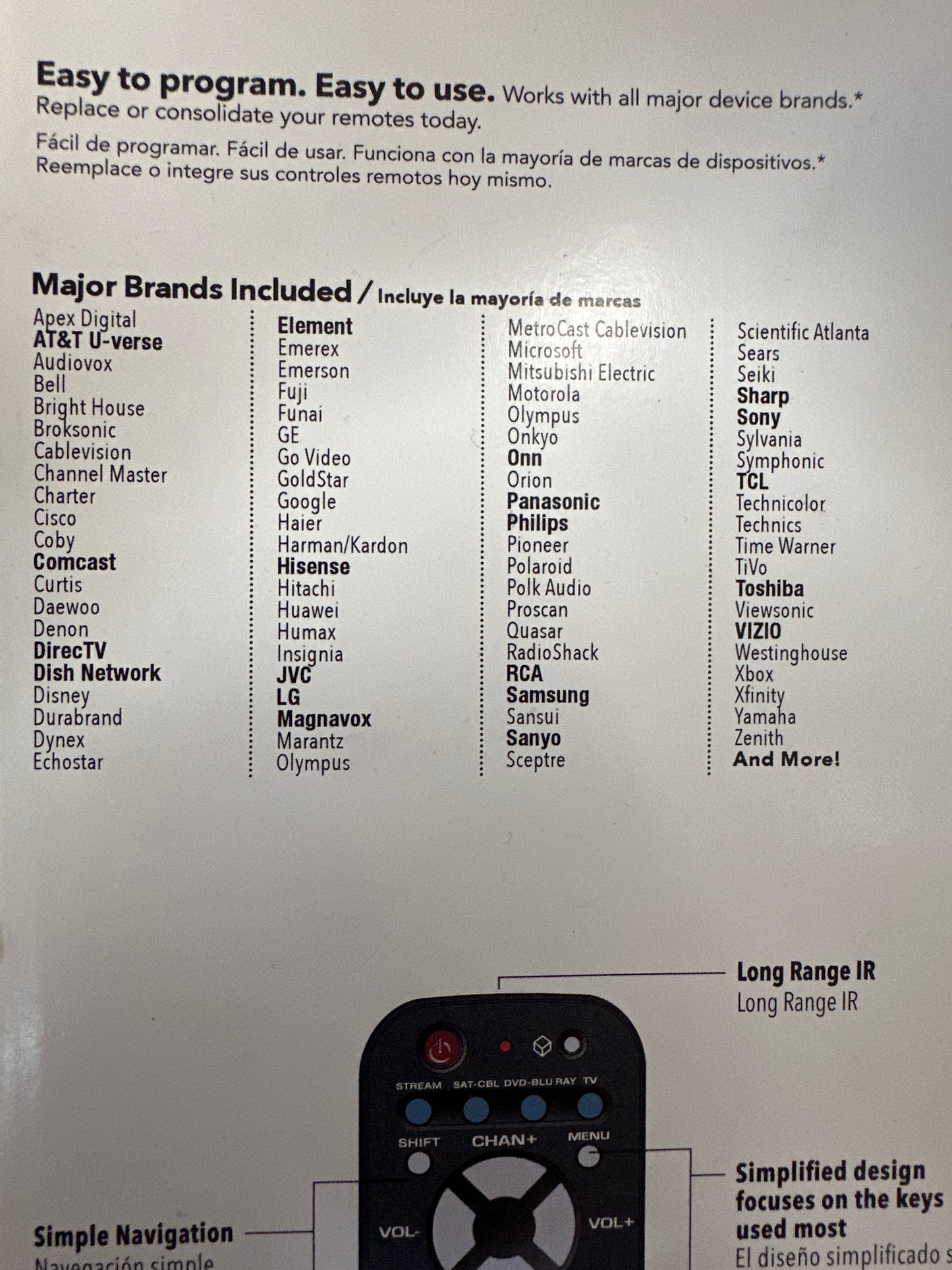 Control universal para smart tv