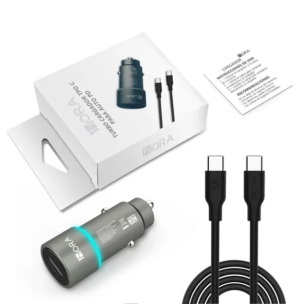 Kit de carga tipo c para carro 20W