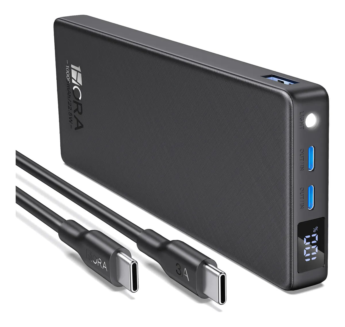 Bateria externa 1hora 10,000mAh carga rapida