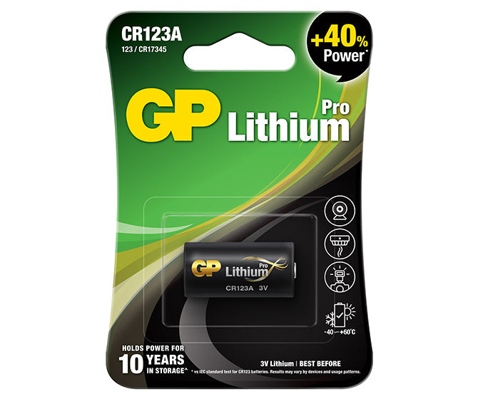 Batería de lithium CR123A