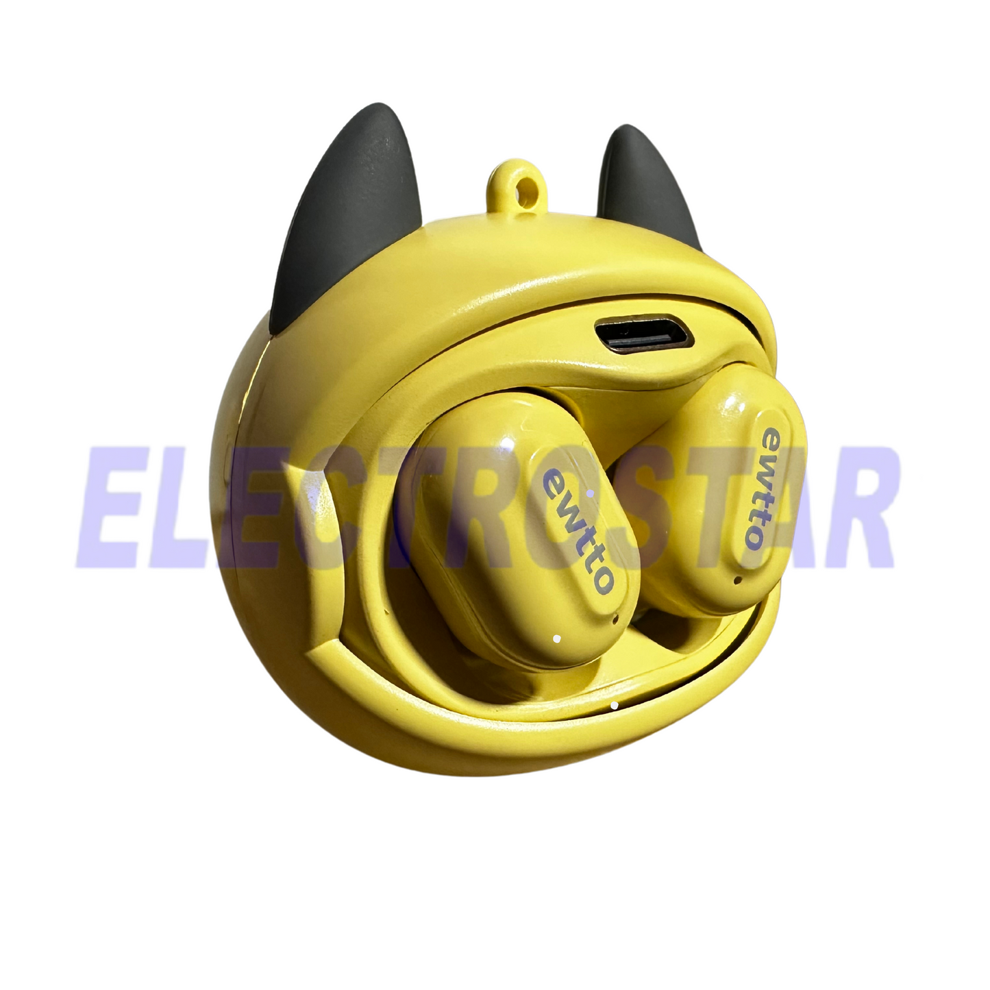 Audífonos Bluetooth pug-amarillo