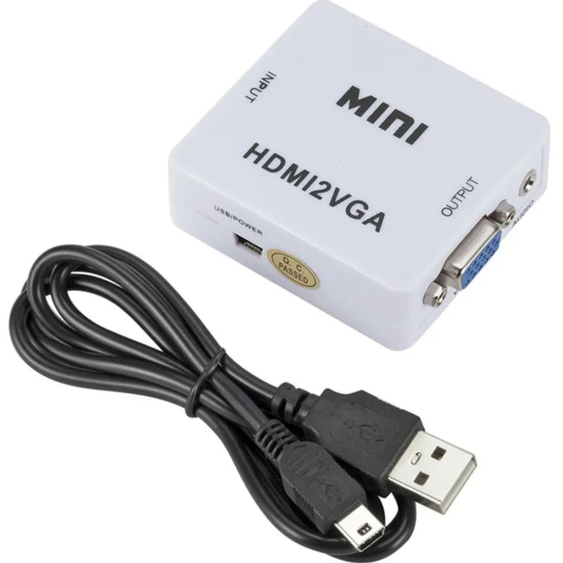 Adaptador audio y video de HDMI A VGA
