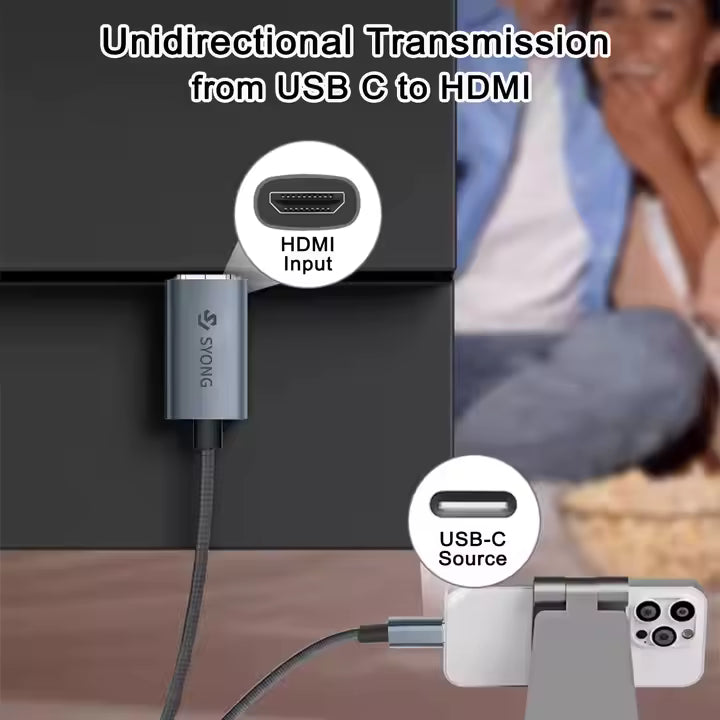 Cable tipo c a hdmi 4K