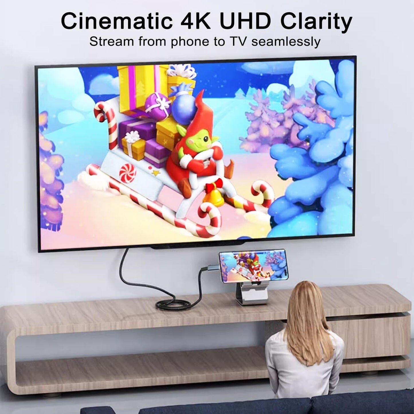 Cable tipo c a hdmi 4K