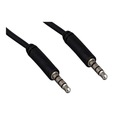 Cable de audio plug a plug TRRS 1MTS