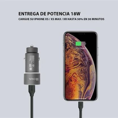 Kit de carga tipo c para carro 18W