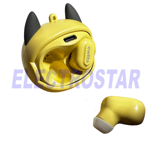 Audífonos Bluetooth pug-amarillo