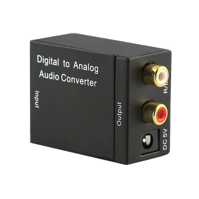 Adaptador de audio optico a rca