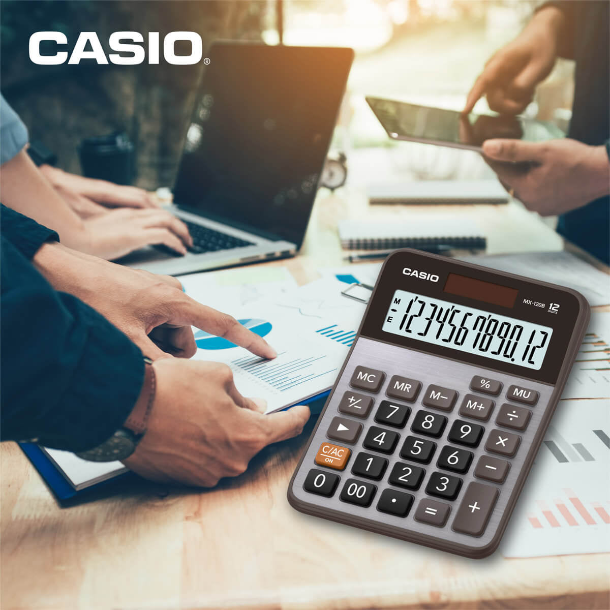 Calculadora de escritorio Casio MX120B