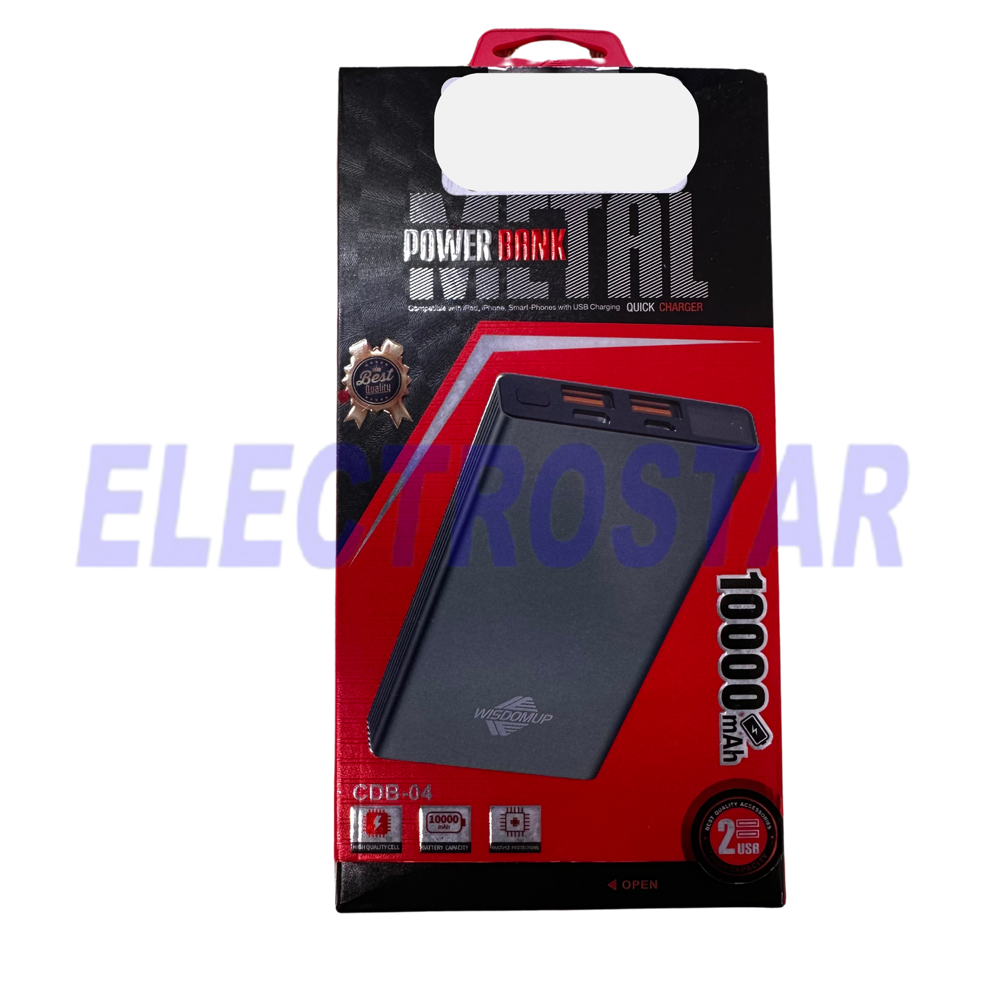 Bateria externa metalica 10,000MHA