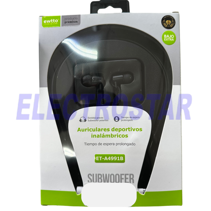 Audífono bluetooth deportivos ewtto