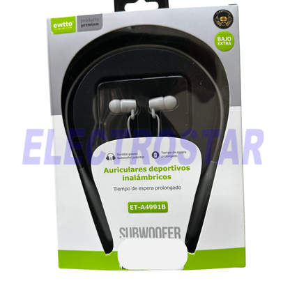 Audífono bluetooth deportivos ewtto