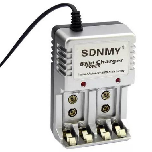 Cargador para baterias AA/AAA/9V