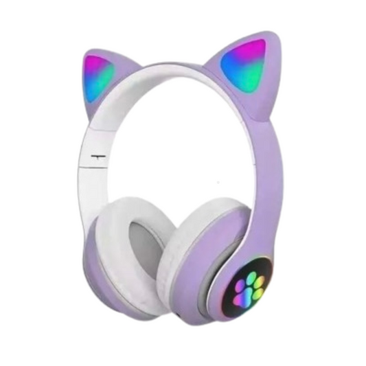 Audifonos bluetooth tipo gatito