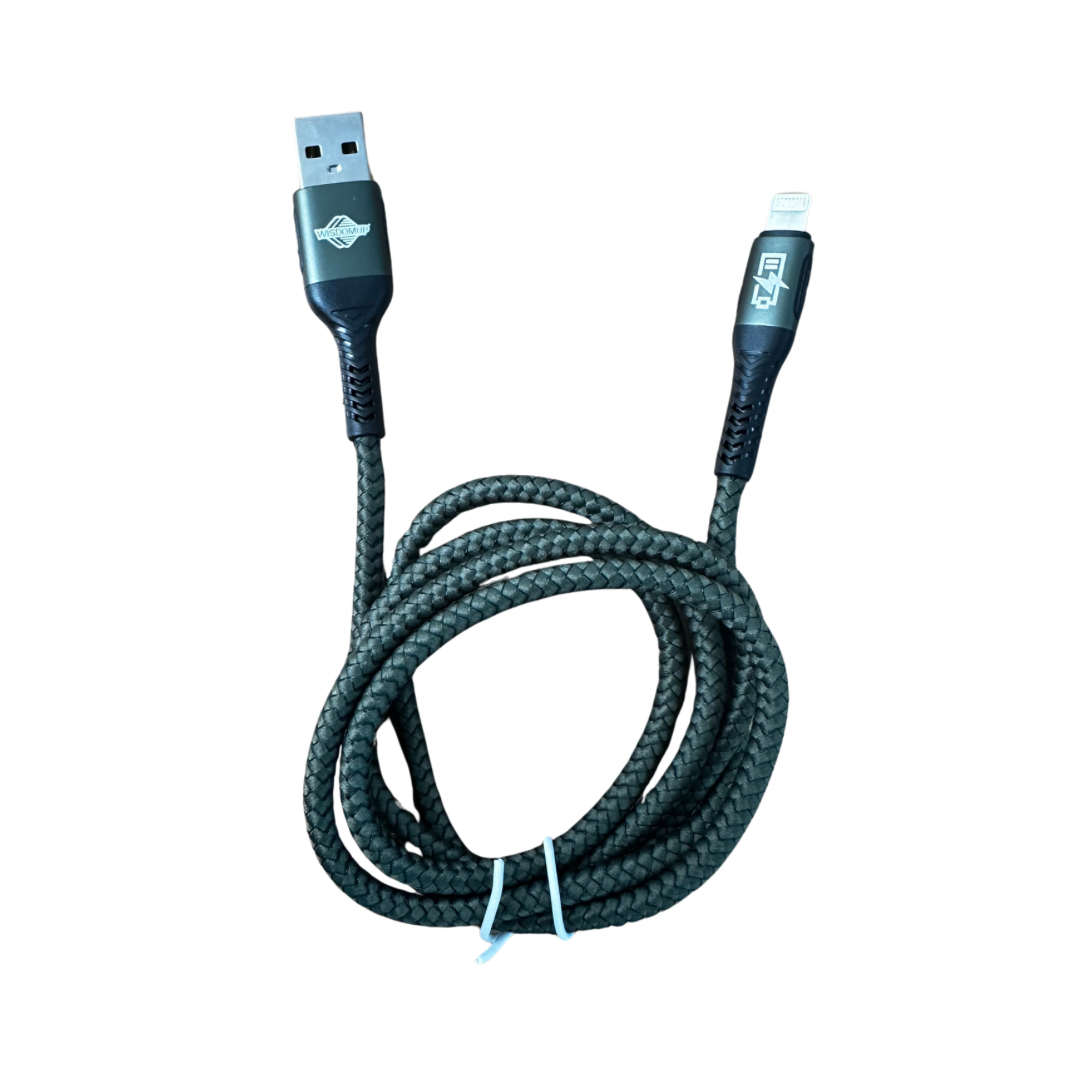 Cable Usb a iphone reforzado 1MTS