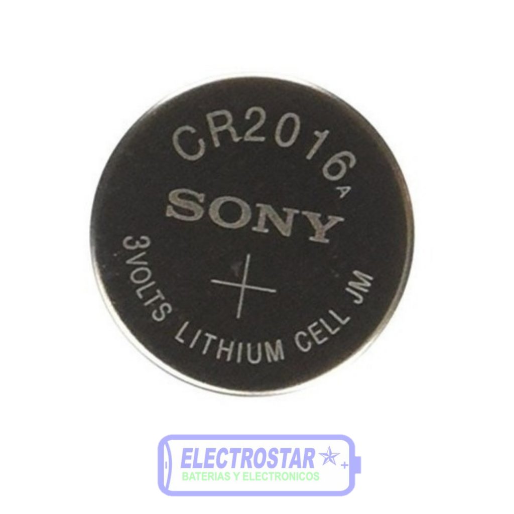 1x Pila de boton SONY bateria original Litio CR2016 3V REF0424