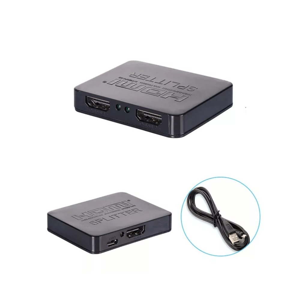 Splitter HDMI 1x2- duplica el HDMI a dos pantallas o televisores